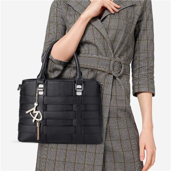 Designer Handbag for Women Ladies Handbags PU Leather  Ab167-black - Picture 6 of 7